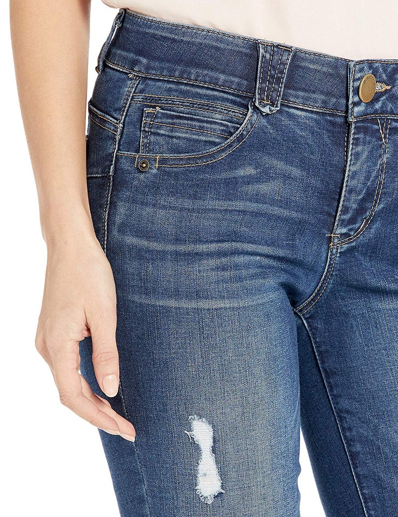 Democracy Women's Ab Solution Ankle Skimmer, Distressed Blue, 14 - Image 4
